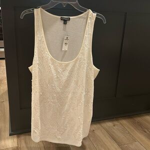 Brand New Sleeveless Sequined top.